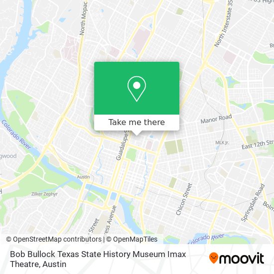Bob Bullock Texas State History Museum Imax Theatre map