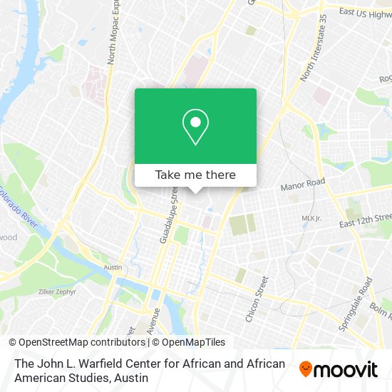 The John L. Warfield Center for African and African American Studies map