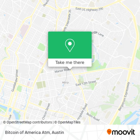 Mapa de Bitcoin of America Atm