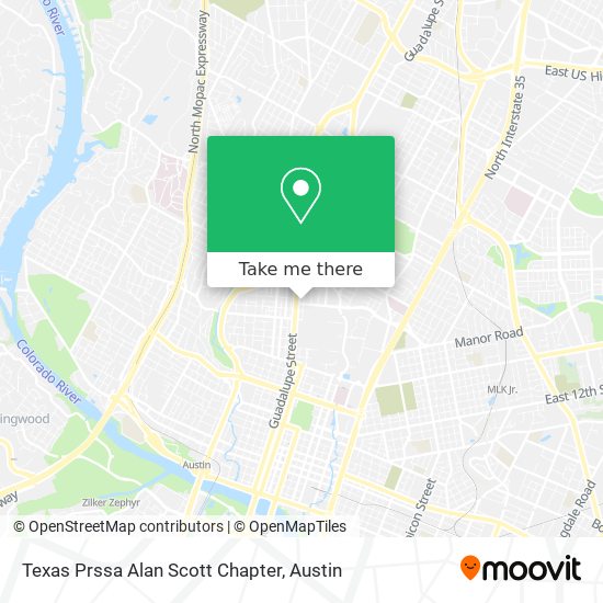 Mapa de Texas Prssa Alan Scott Chapter