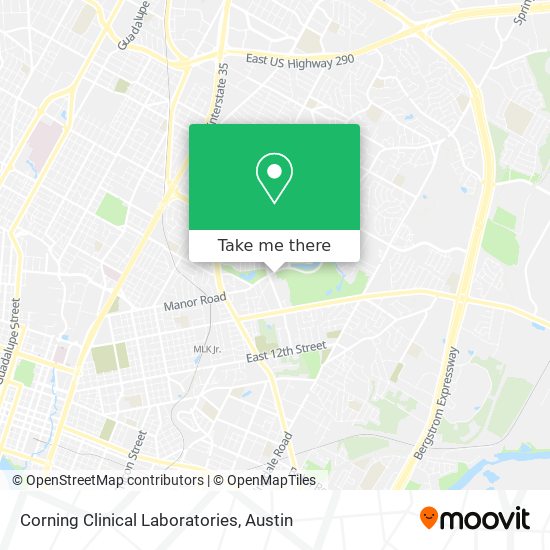 Corning Clinical Laboratories map