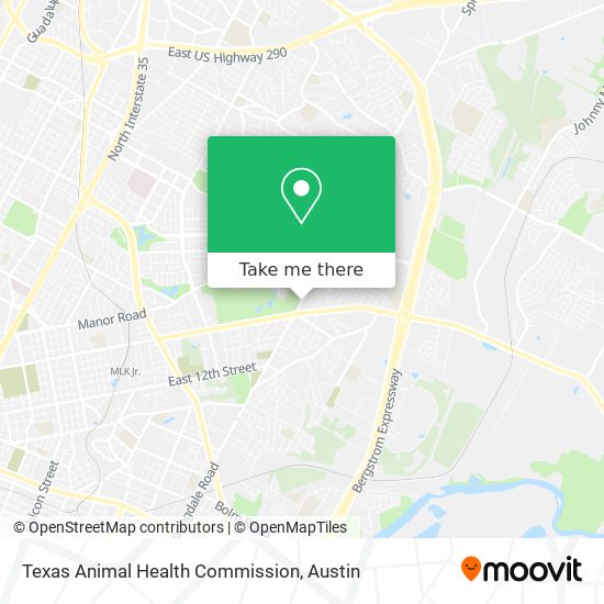 Mapa de Texas Animal Health Commission