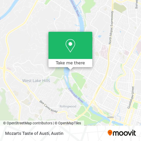 Mozarts Taste of Austi map