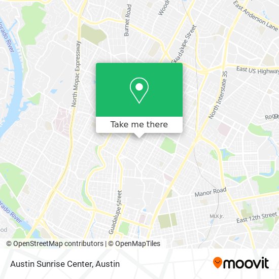 Austin Sunrise Center map