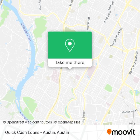 Quick Cash Loans - Austin map