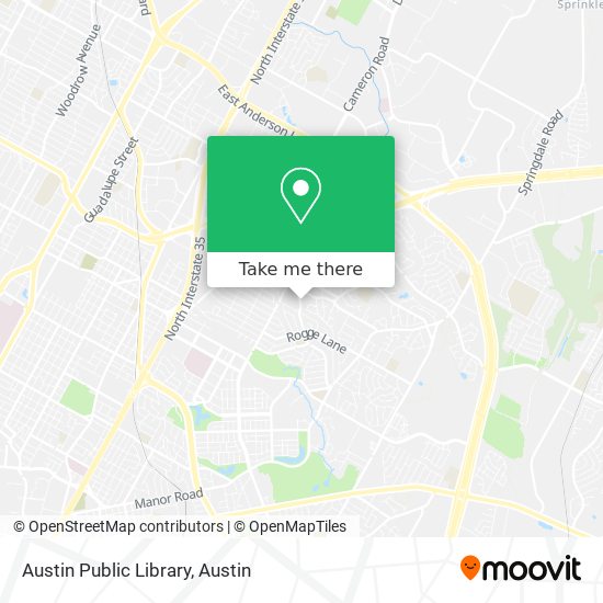 Mapa de Austin Public Library