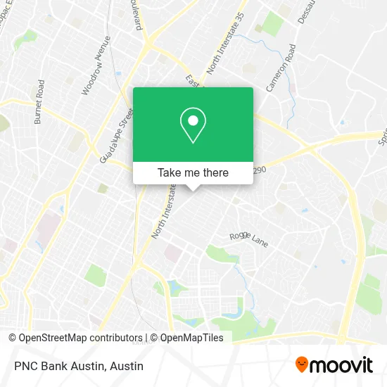 PNC Bank Austin map