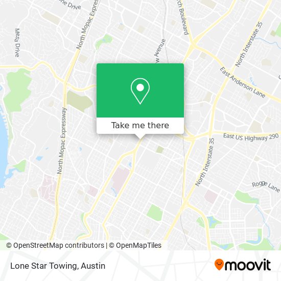 Lone Star Towing map