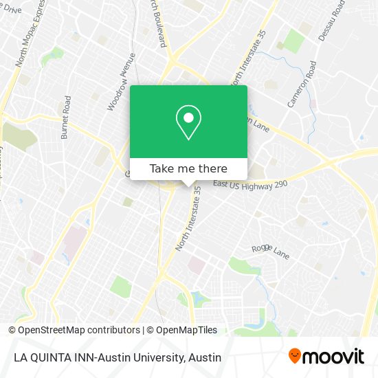 Mapa de LA QUINTA INN-Austin University