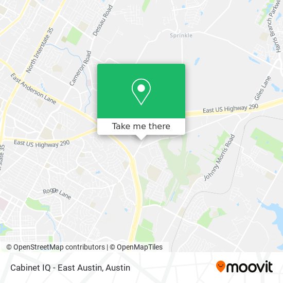 Cabinet IQ - East Austin map