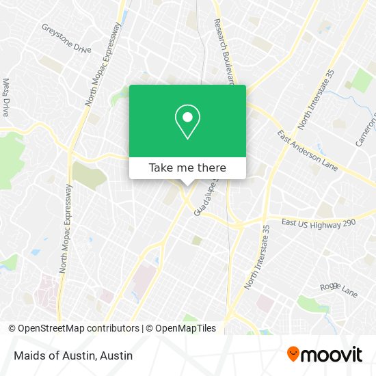 Maids of Austin map