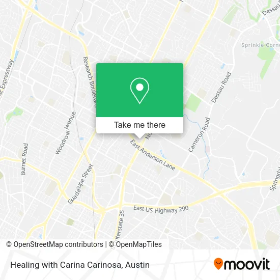 Healing with Carina Carinosa map