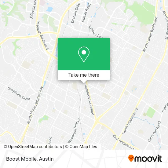 Mapa de Boost Mobile