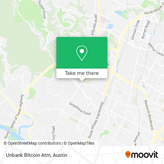 Unbank Bitcoin Atm map