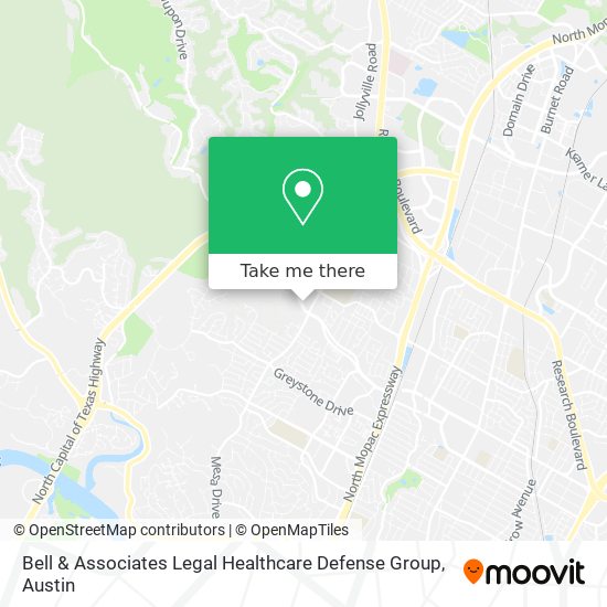 Bell & Associates Legal Healthcare Defense Group map