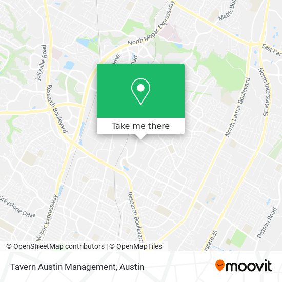 Tavern Austin Management map