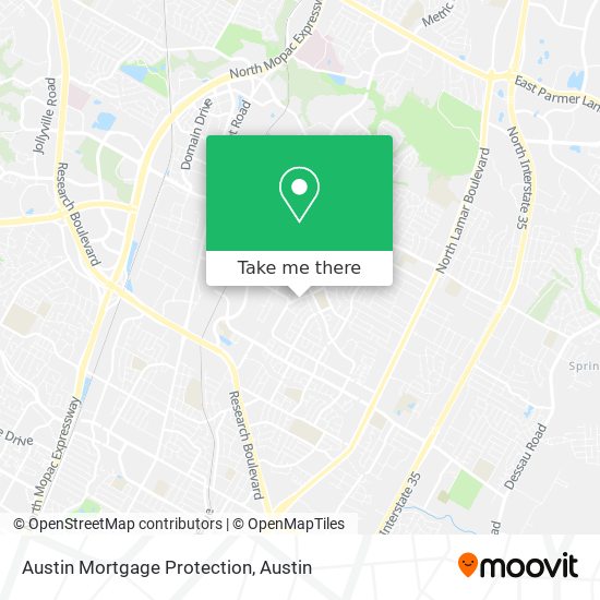 Austin Mortgage Protection map