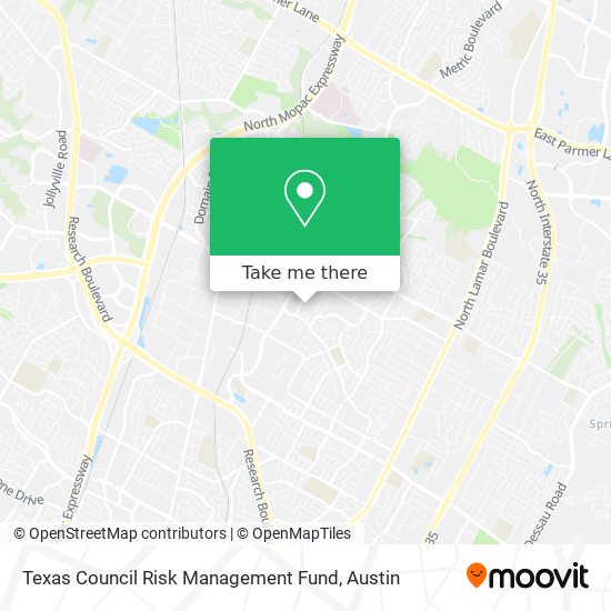 Texas Council Risk Management Fund map