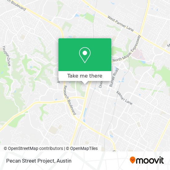 Pecan Street Project map