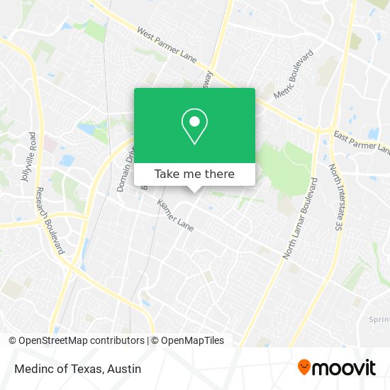 Medinc of Texas map