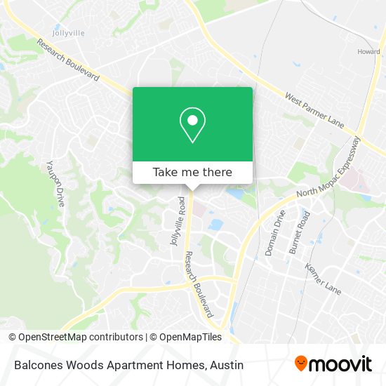 Balcones Woods Apartment Homes map
