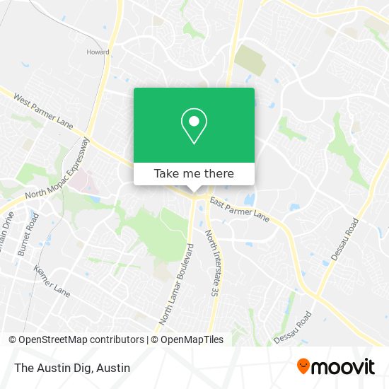 The Austin Dig map