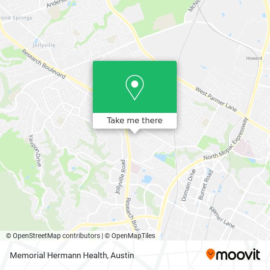 Memorial Hermann Health map