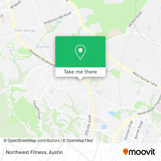 Northwest Fitness map