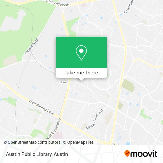 Austin Public Library map