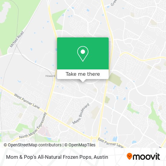 Mapa de Mom & Pop's All-Natural Frozen Pops