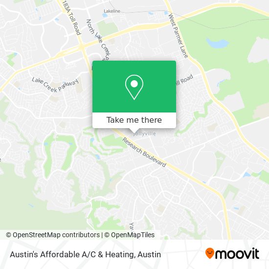 Mapa de Austin's Affordable A / C & Heating