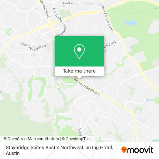 Staybridge Suites Austin Northwest, an Ihg Hotel map