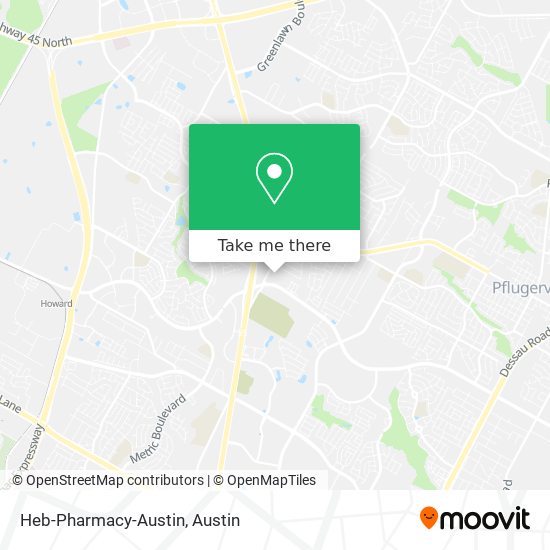Mapa de Heb-Pharmacy-Austin
