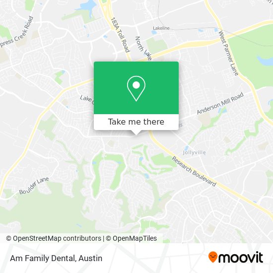 Am Family Dental map