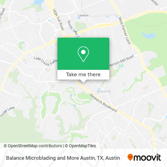 Mapa de Balance Microblading and More Austin, TX