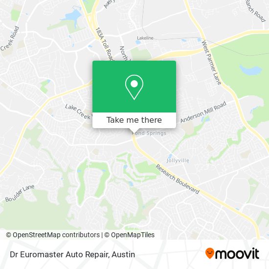 Dr Euromaster Auto Repair map