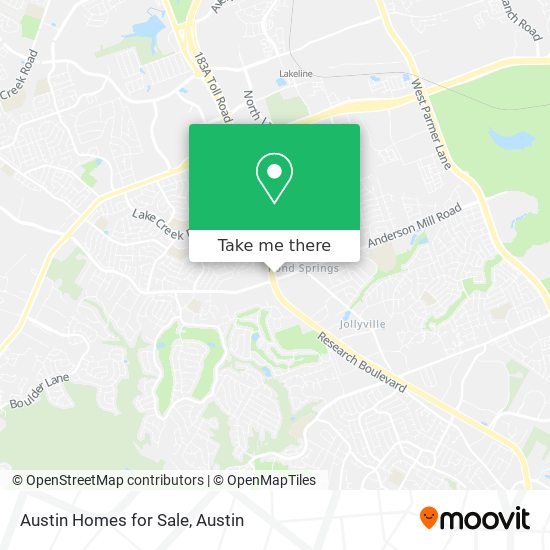 Austin Homes for Sale map