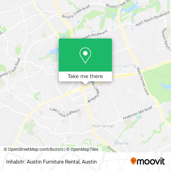 Mapa de Inhabitr: Austin Furniture Rental