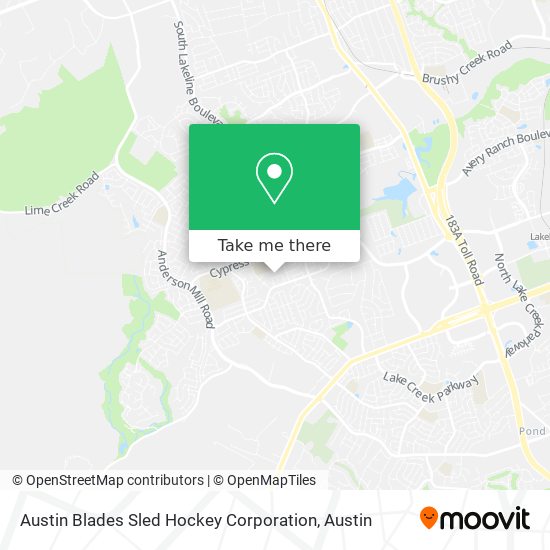 Mapa de Austin Blades Sled Hockey Corporation