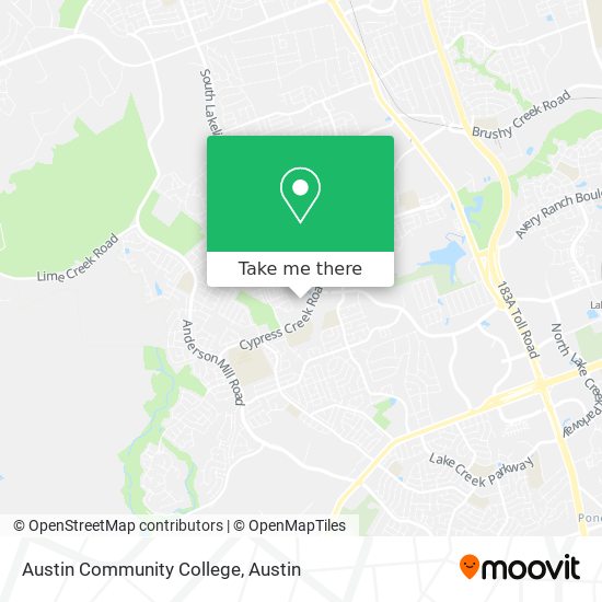 Mapa de Austin Community College