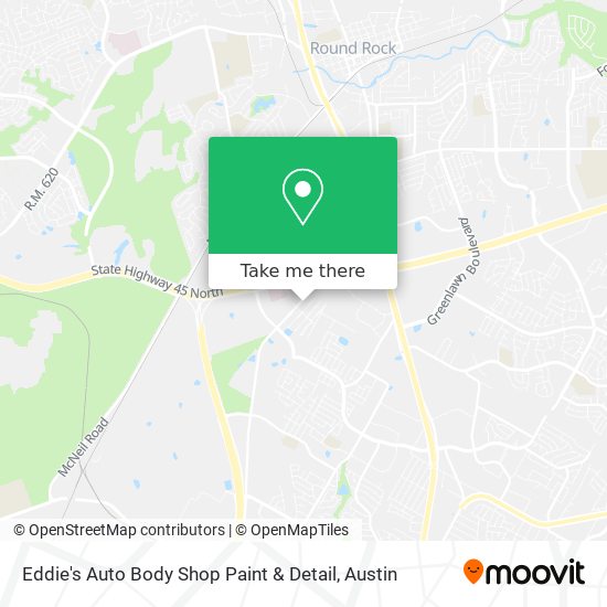 Eddie's Auto Body Shop Paint & Detail map