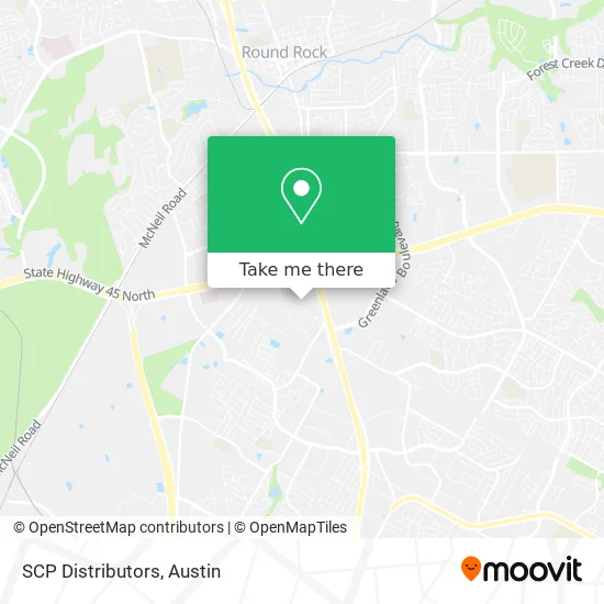 SCP Distributors map