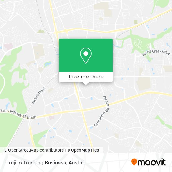 Trujillo Trucking Business map