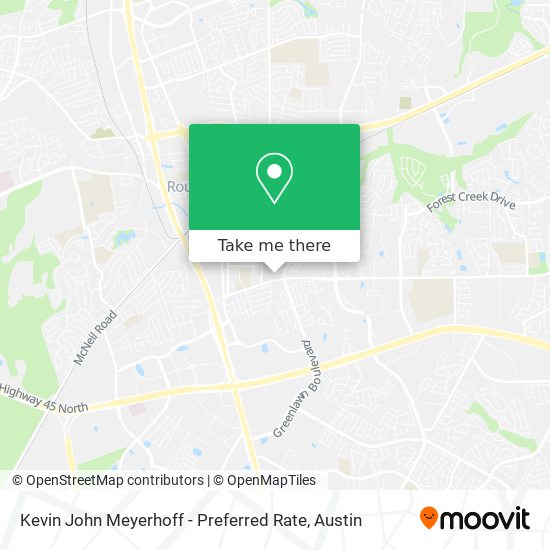 Kevin John Meyerhoff - Preferred Rate map