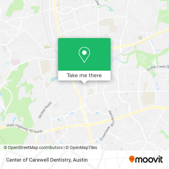 Mapa de Center of Carewell Dentistry