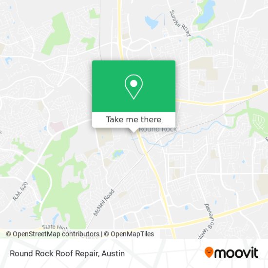 Mapa de Round Rock Roof Repair