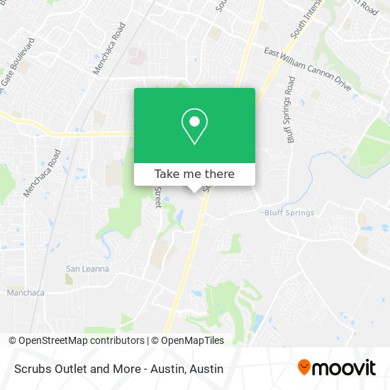 Mapa de Scrubs Outlet and More - Austin