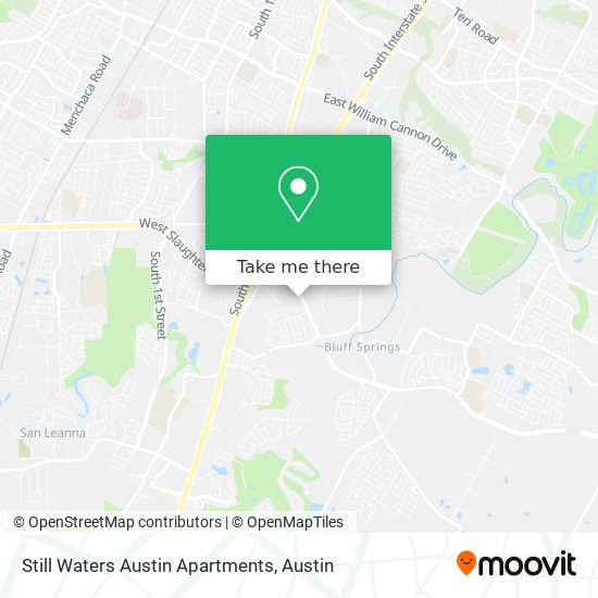 Still Waters Austin Apartments map