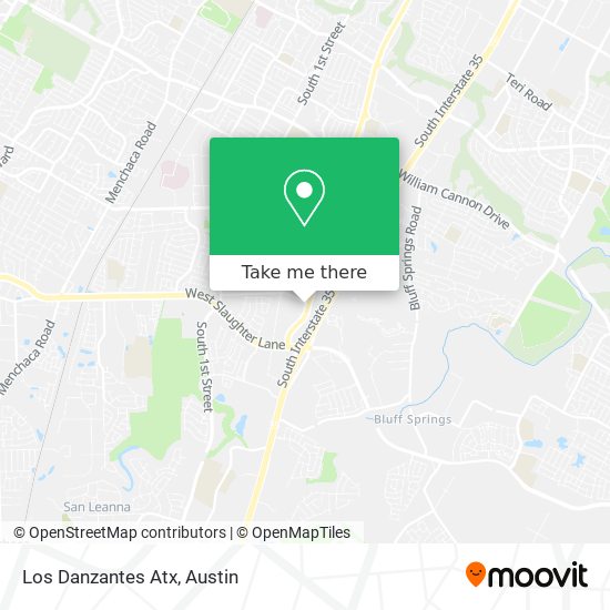 Los Danzantes Atx map