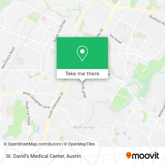 St. David's Medical Center map